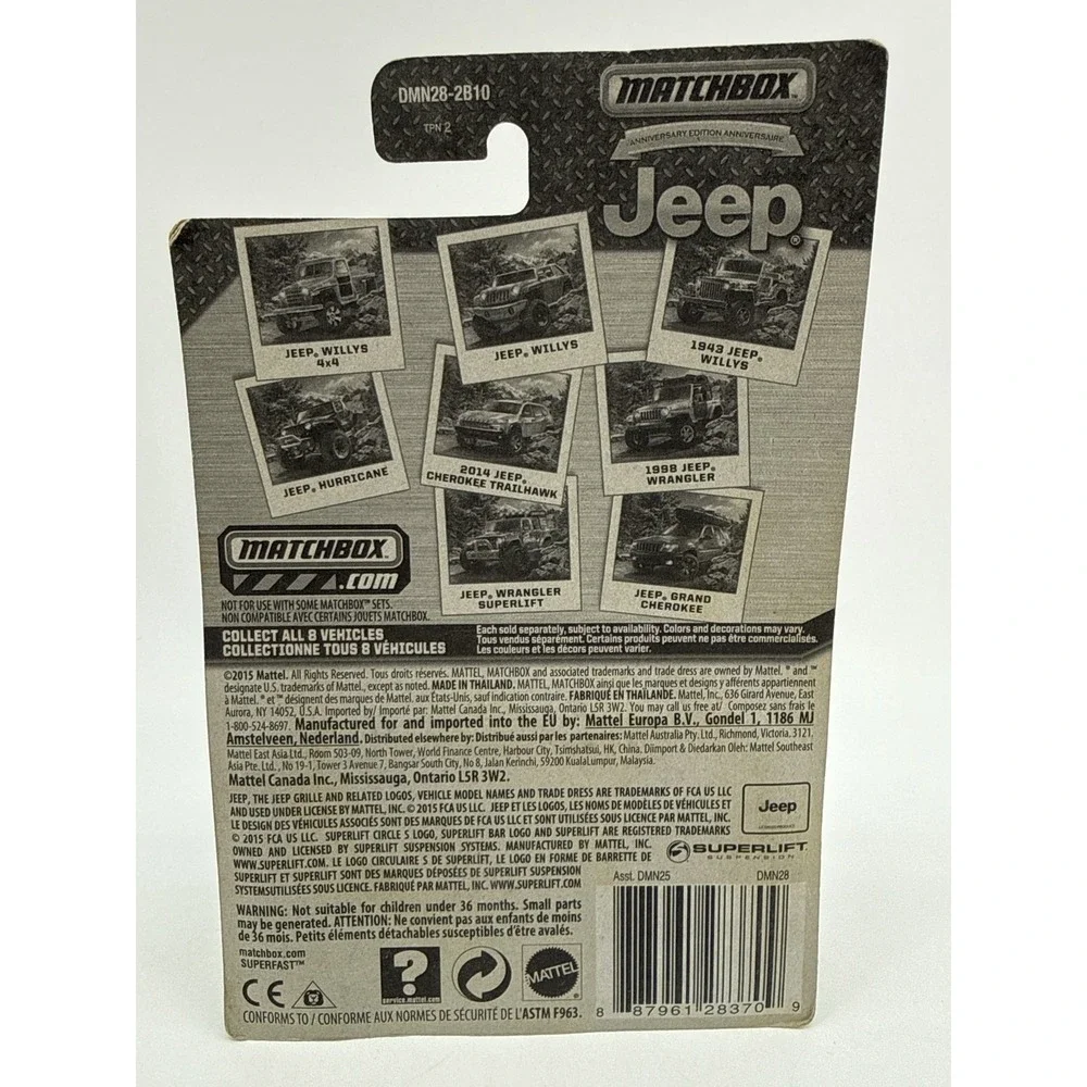 Matchbox Jeep Willys Die Cast Model Military Vehicle Green Limited Edition